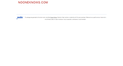 Desktop Screenshot of nooneknows.com